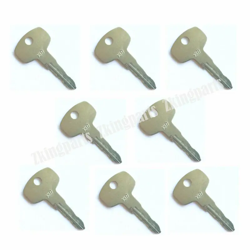 Heavy Equipment Keys - 8 buah kunci pengapian alat berat
