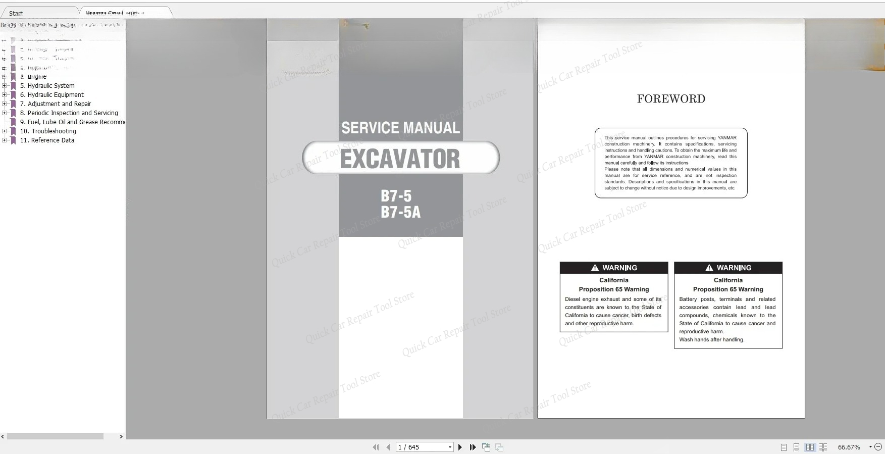 Heavy Equipment Service - Manual Layanan & Suku Cadang Lengkap