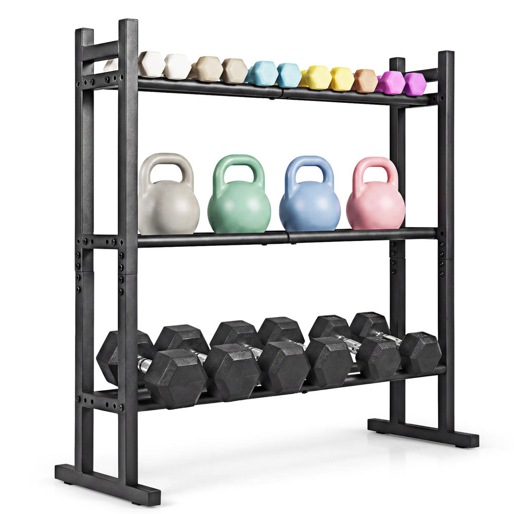 Rak Dumbbell 3 Tingkat Heavy D - Heavy Equipment In ulasan dan harga