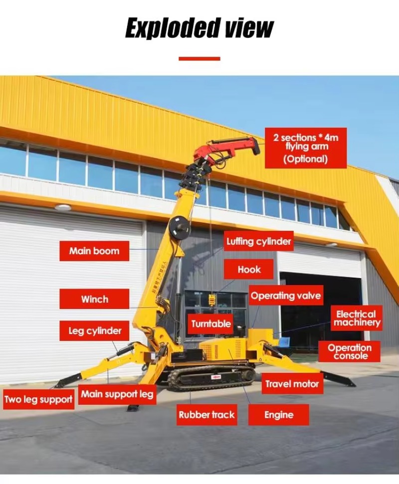 Crane Hidrolik 8T Tipe Spider, - Heavy Equipment Handling ulasan dan harga